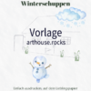 Malvorlage "Winterschuppen"