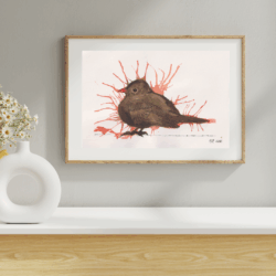 Amsel – Krafttier der Intuition (Original Aquarell)