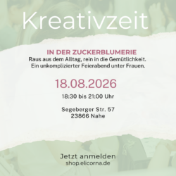 Kreativzeit in der Zuckerblumerie (Nahe) – 18. August 2026