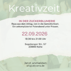 Kreativzeit in der Zuckerblumerie (Nahe) – 22. September 2026