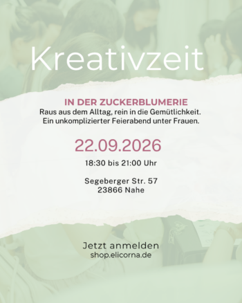 Kreativzeit in der Zuckerblumerie (Nahe) - 22. September 2026